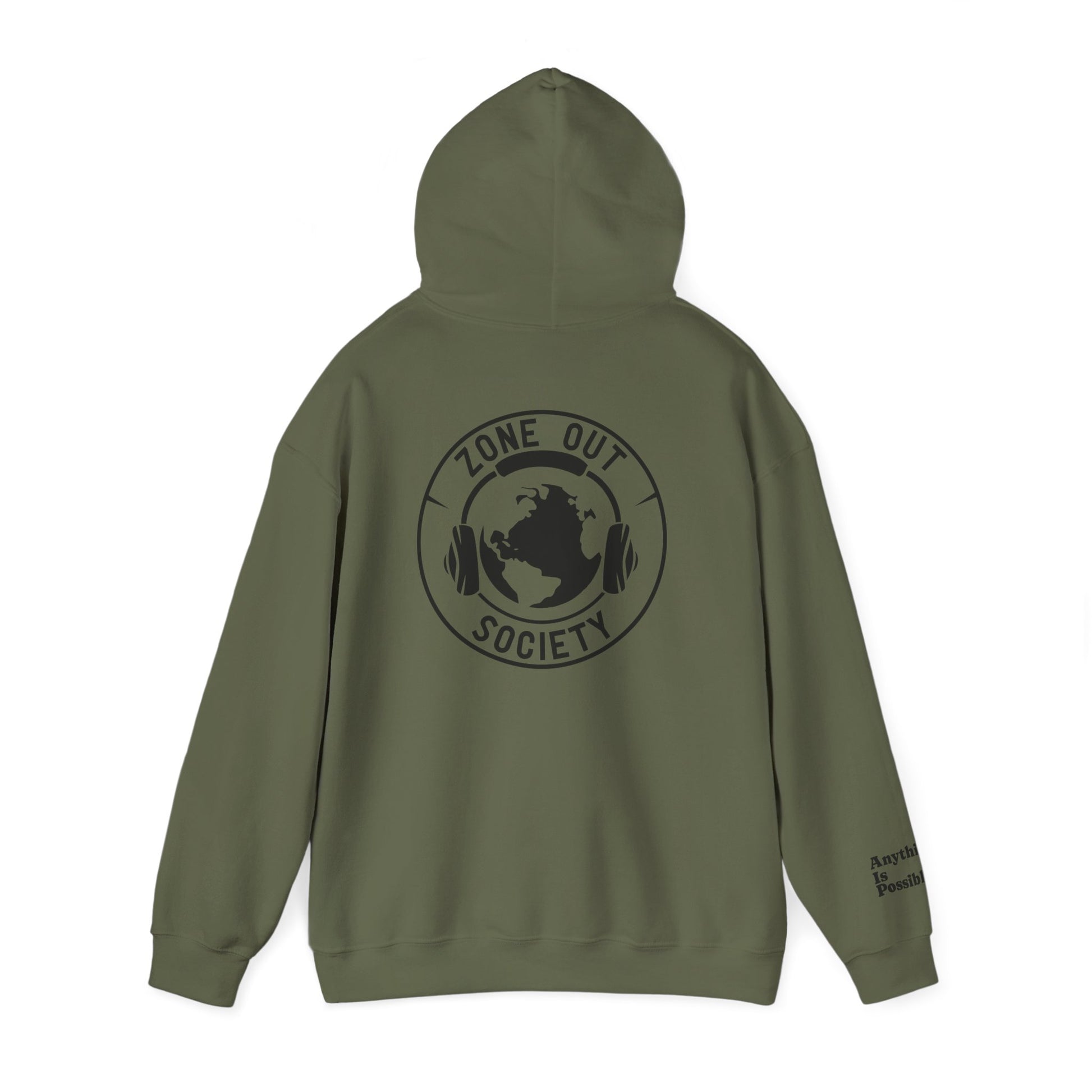 Zone Out Society Black Logo Hoodie