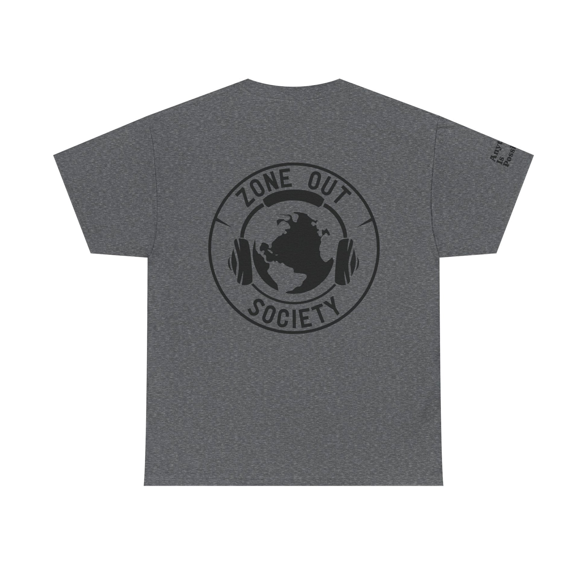 Zone Out Society Black Logo Tee