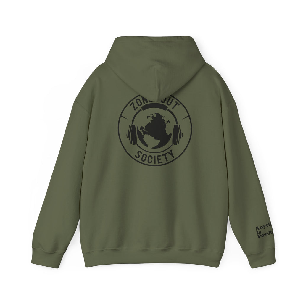 Zone Out Society Black Logo Hoodie