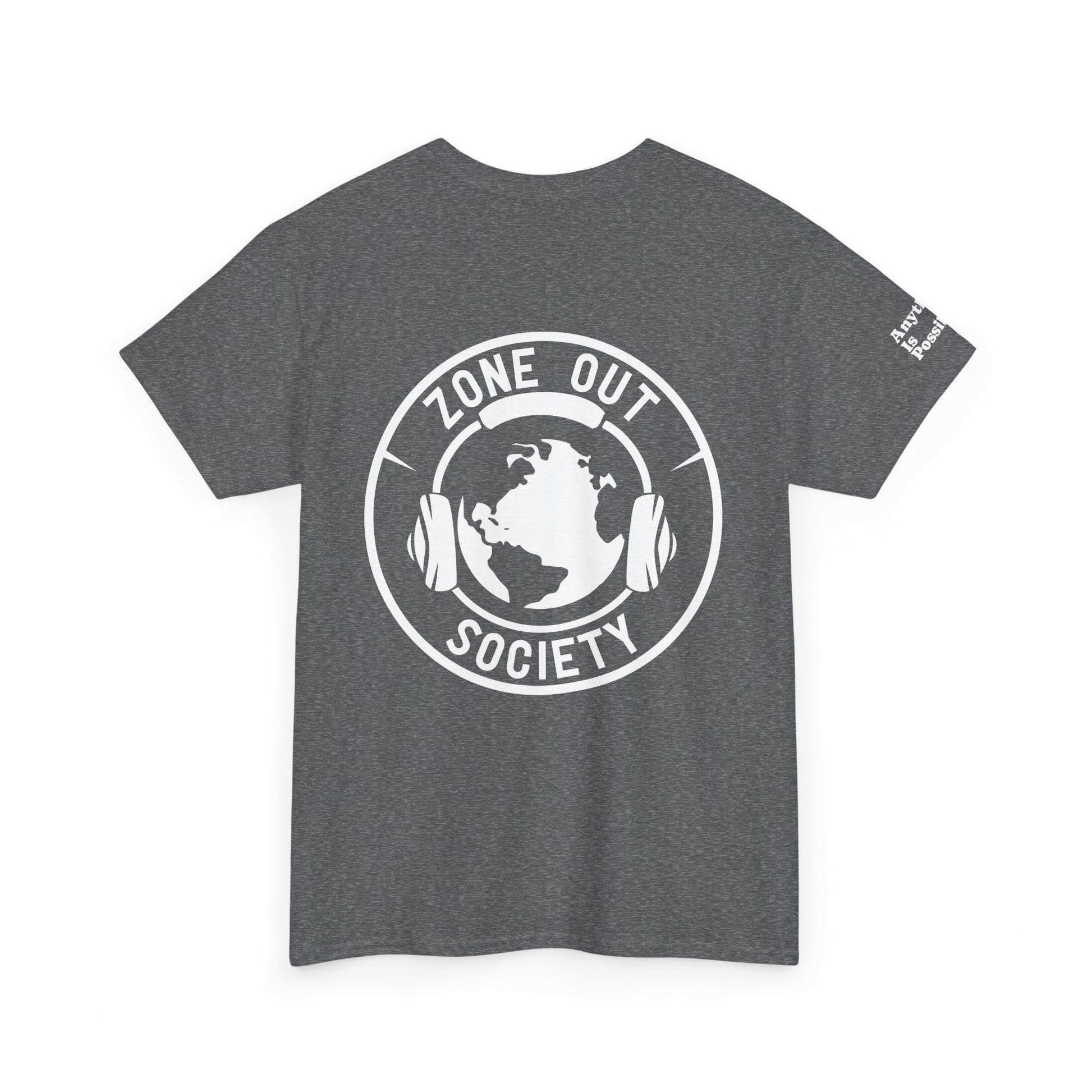 Zone Out Society White Logo Tee