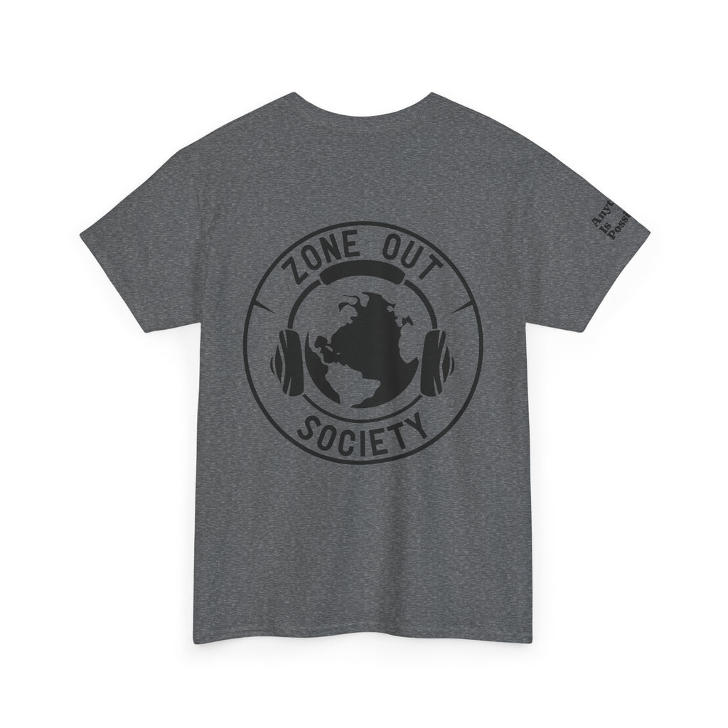 Zone Out Society Black Logo Tee