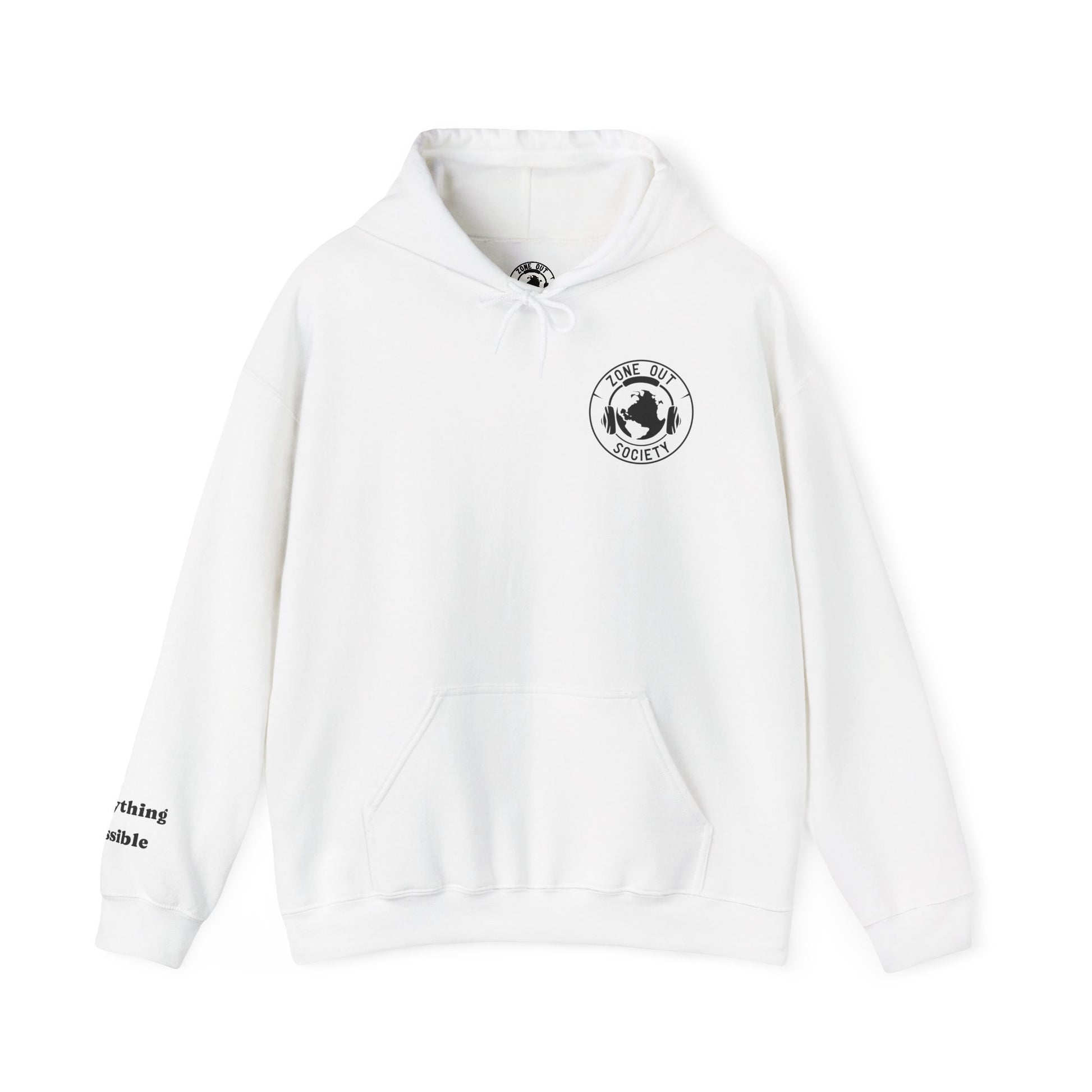 Zone Out Society Black Logo Hoodie