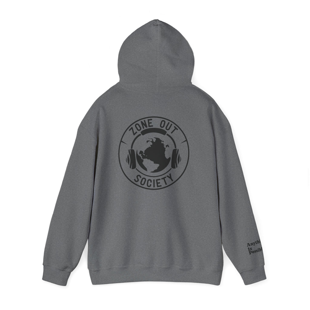 Zone Out Society Black Logo Hoodie