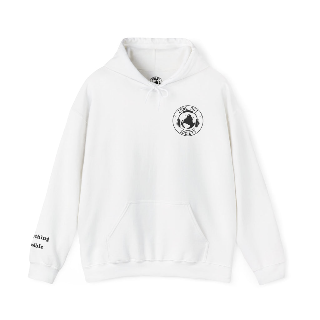 Tune Out The Universe Focus On Your World Black Logo Hoodie
