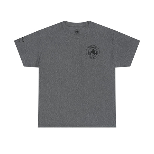 Tune Out The Universe Focus On Your World Black Logo Tee
