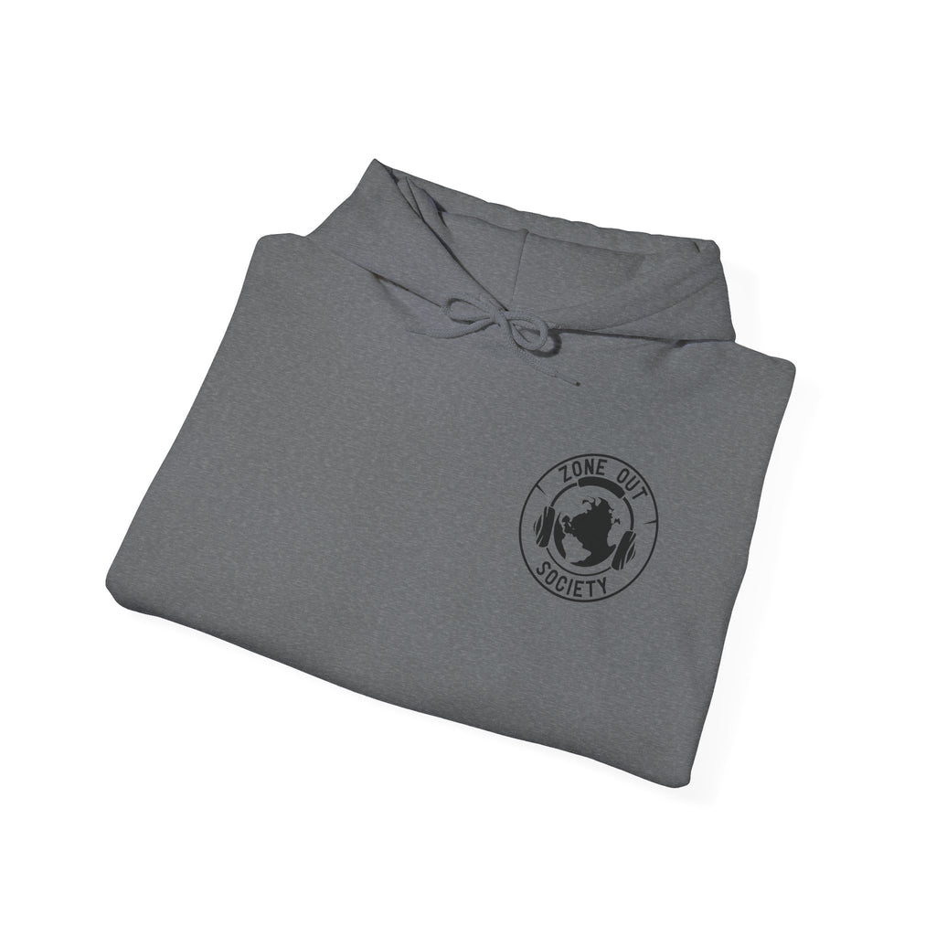 Tune Out The Universe Focus On Your World Black Logo Hoodie