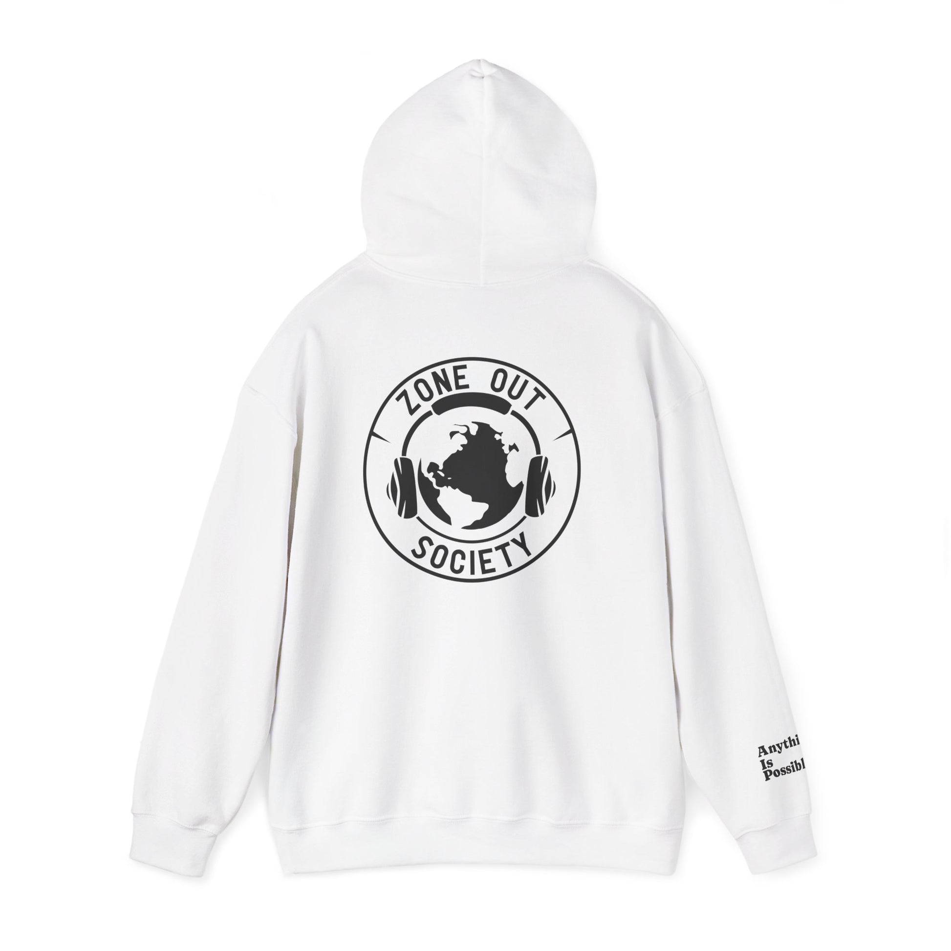 Zone Out Society Black Logo Hoodie