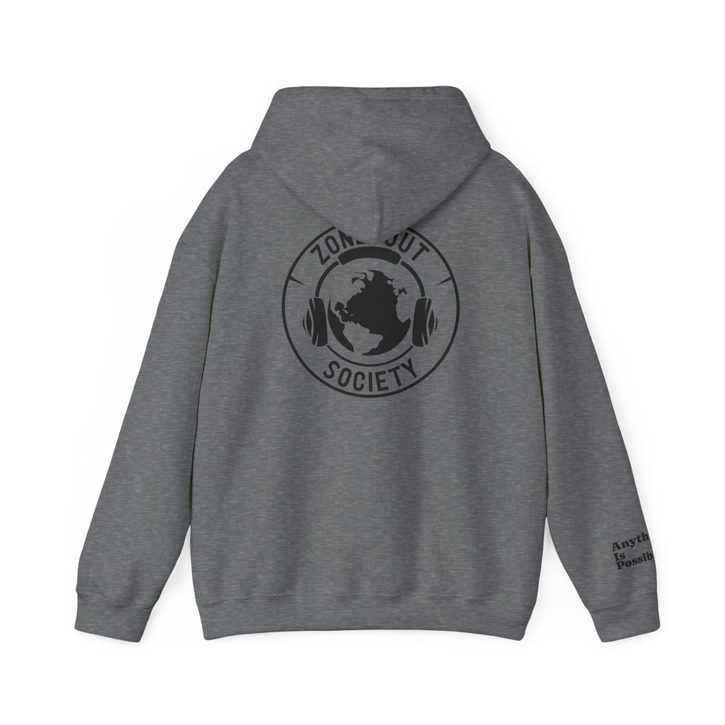 Zone Out Society Black Logo Hoodie
