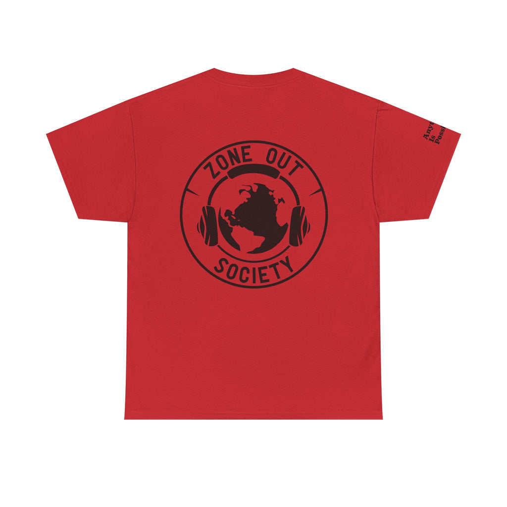 Zone Out Society Black Logo Tee