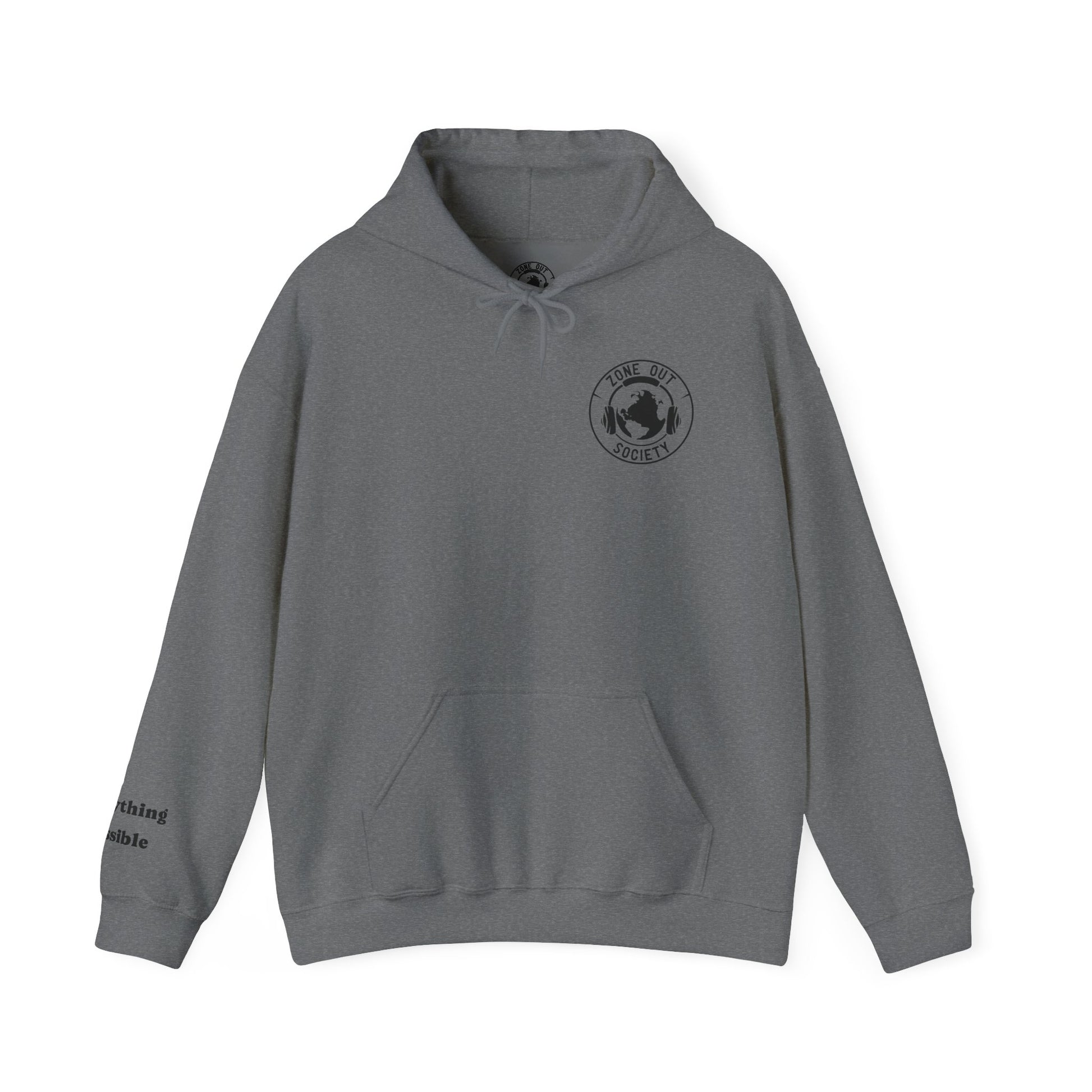 Zone Out Society Black Logo Hoodie