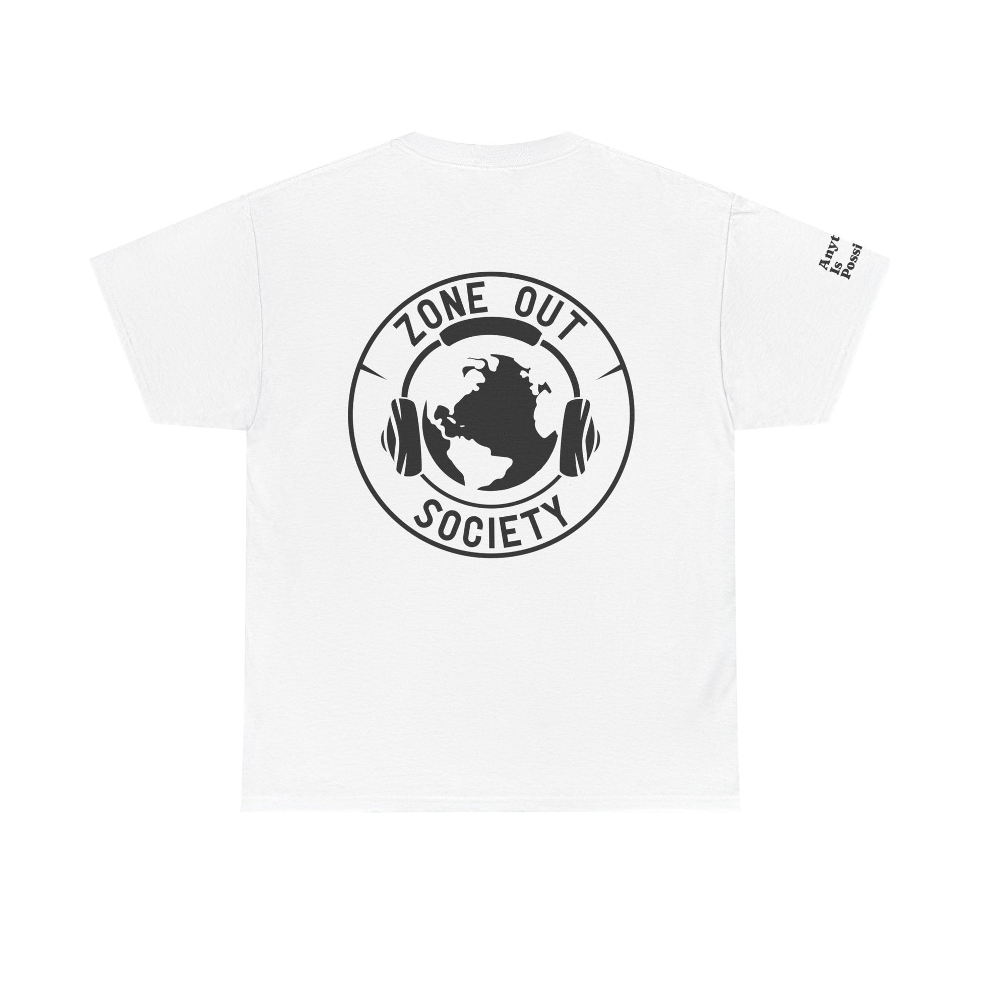 Zone Out Society Black Logo Tee
